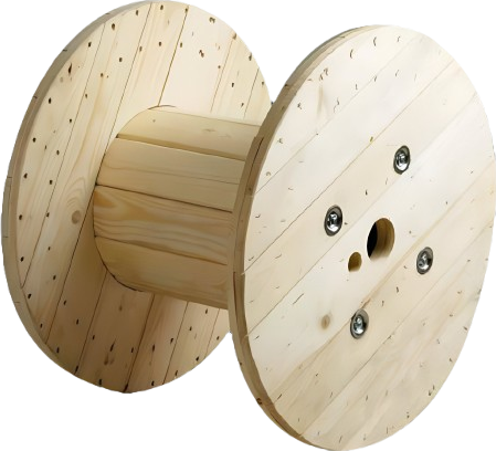 wooden cable drum image